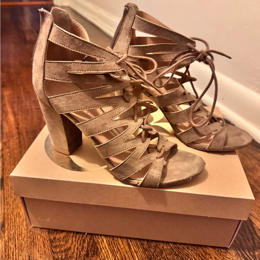 Charlotte Russe Taupe Kristin Shoes
